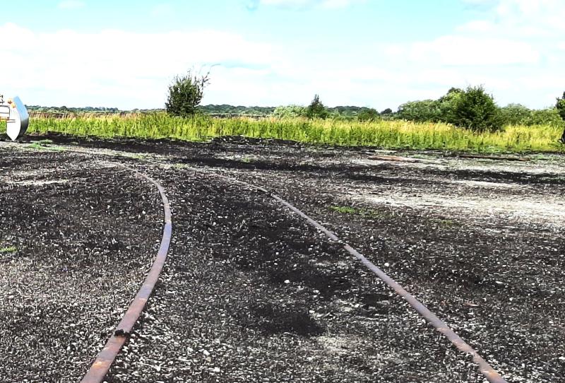 A former Bord na Mona narrow gauge rail line