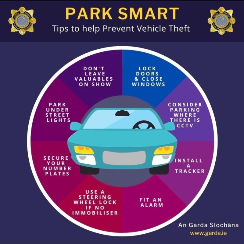 Local Garda&iacute; give advice to park smart and avoid theft