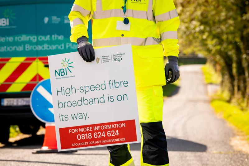Almost 1,500 homes and businesses near Offaly town can now avail of fibre broadband