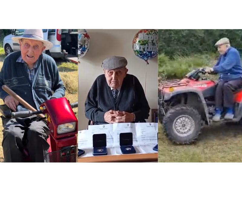 'A mighty man' - Grandson shares life of Offaly and Ireland's oldest man on TikTok