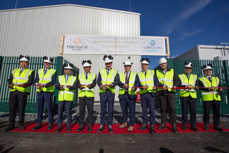 Ireland's first hybridised grid-stabilisation system opened by Taoiseach in Offaly