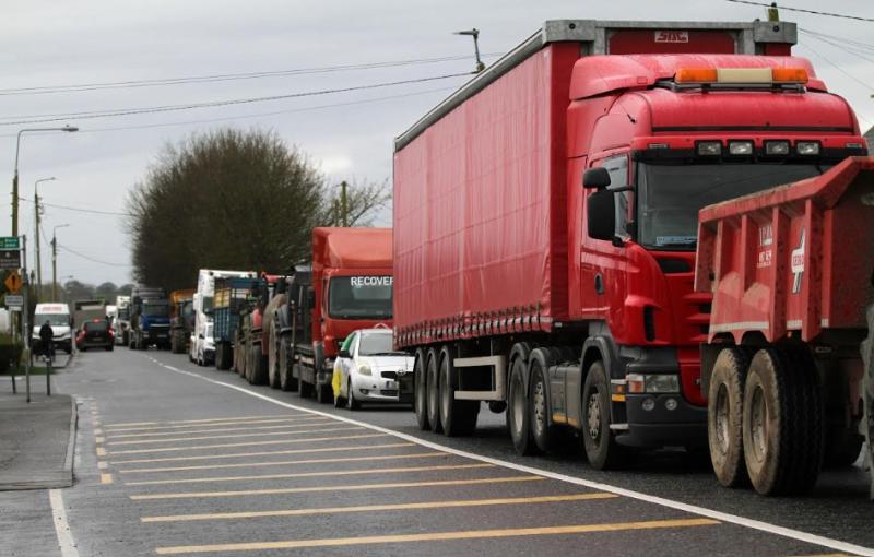 Fuel protest in Cloghan