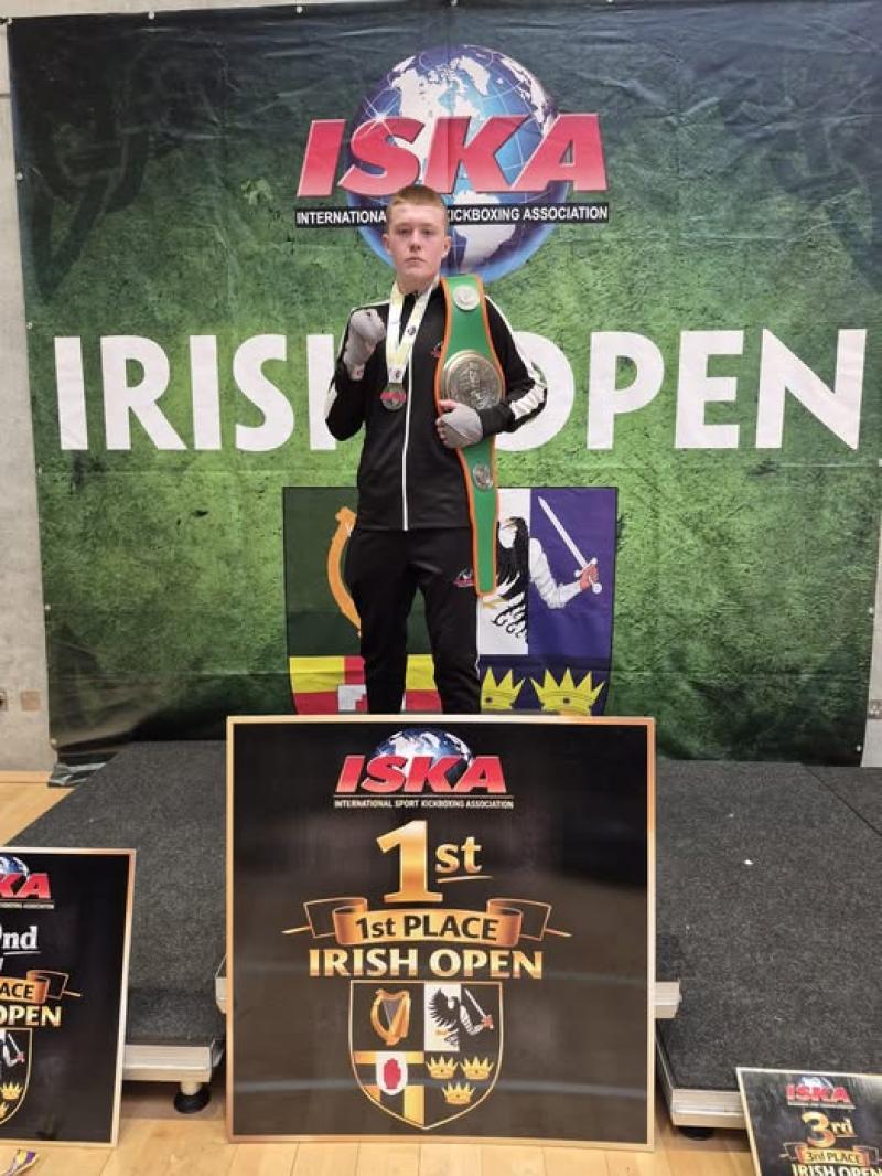 Offaly Kickboxer claims Junior Irish Open title in dominant fashion