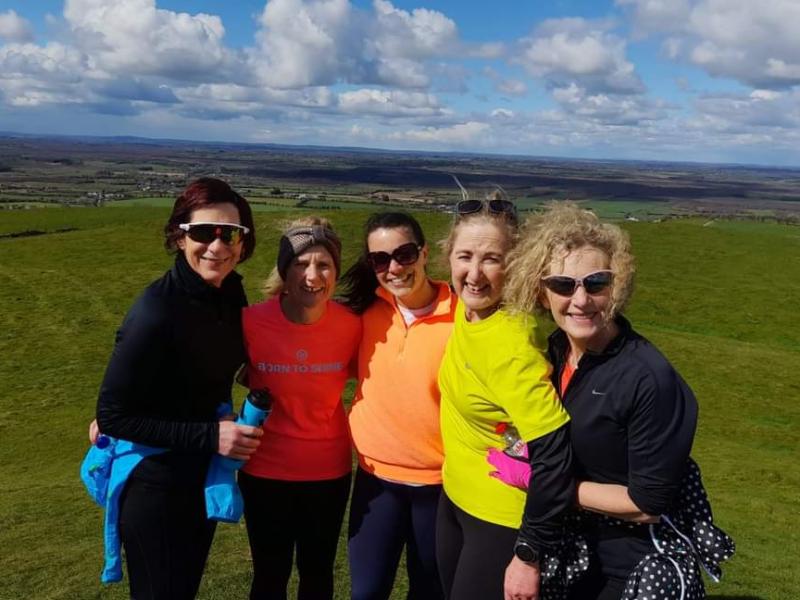  Offaly women climb Croghan Hill seven times for 'Climb With Charlie' fundraiser 