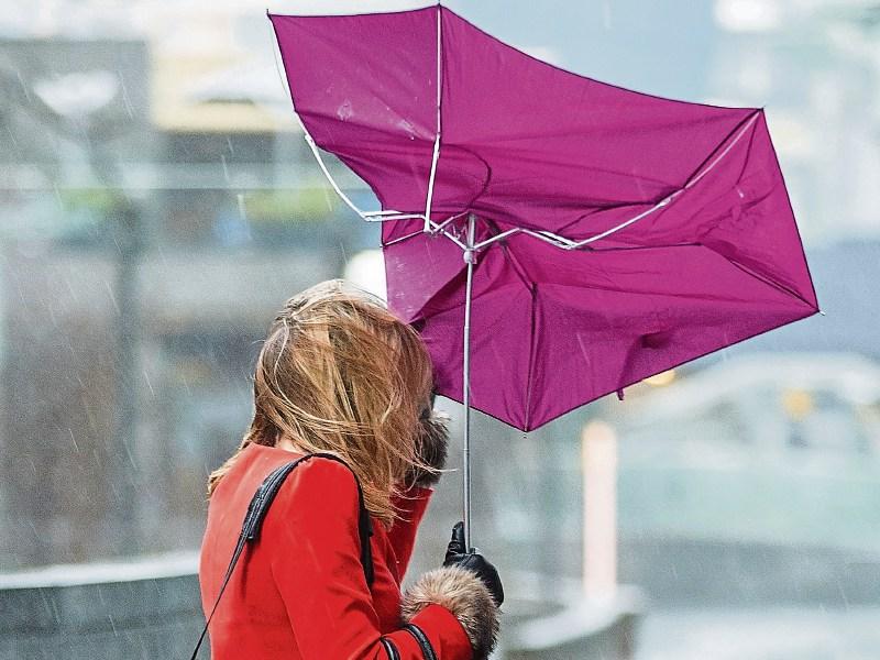 A windy and wet day - with some rain - for County Kildare