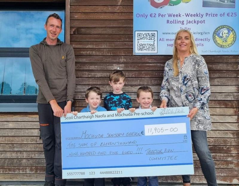 Incredible amount raised by Tractor Run in Offaly presented to 