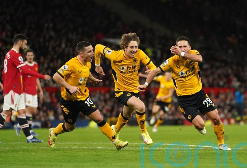 Joao Moutinho’s late strike earns Wolves deserved win at Manchester United