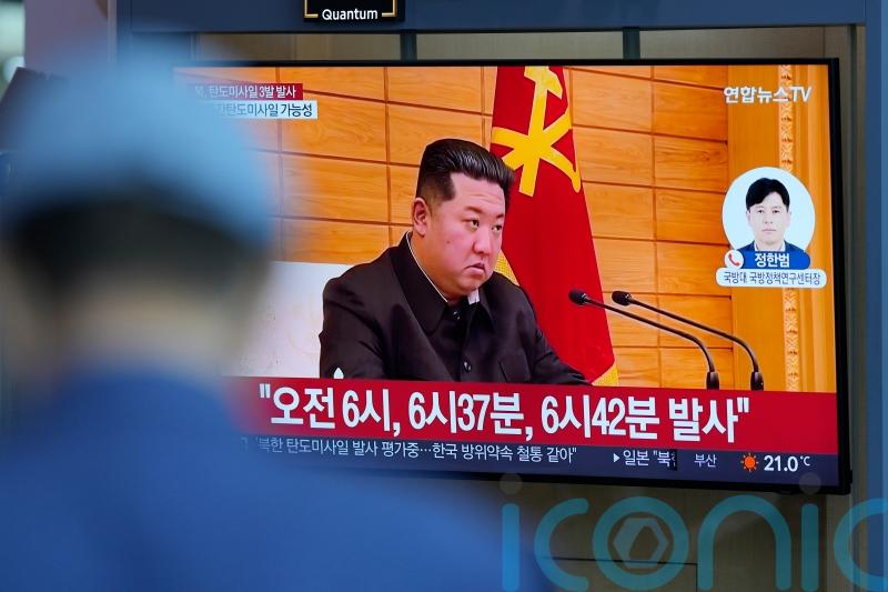 North Korea ‘fires suspected ICBM and two other missiles into sea’