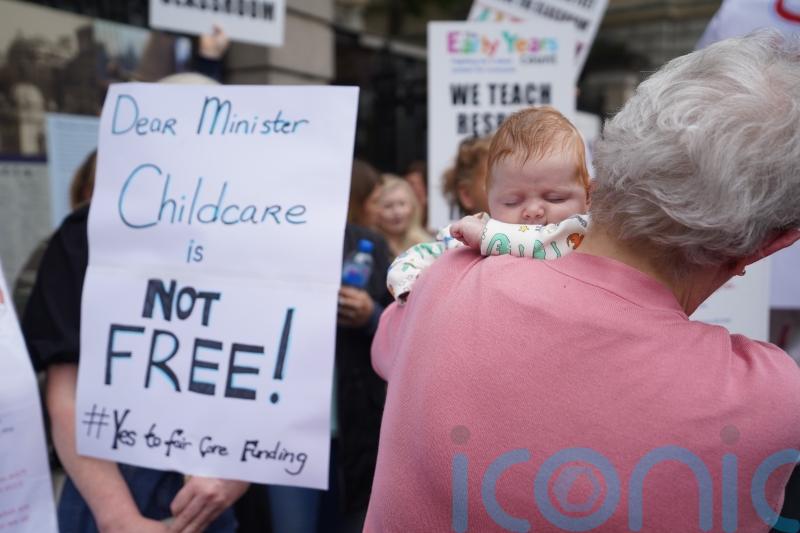 Childcare providers protest in Dublin over funding