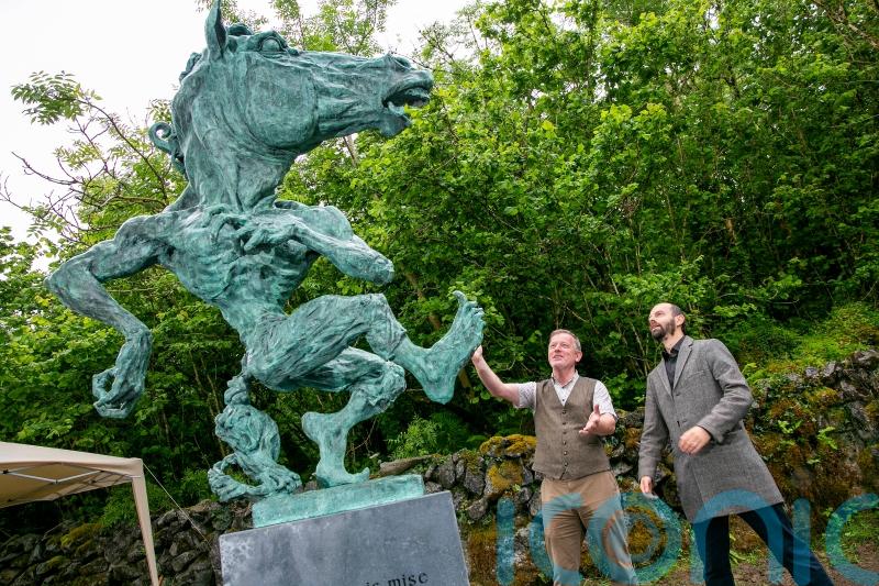 &lsquo;Magnificent&rsquo; and divisive Puca statue unveiled in The Burren