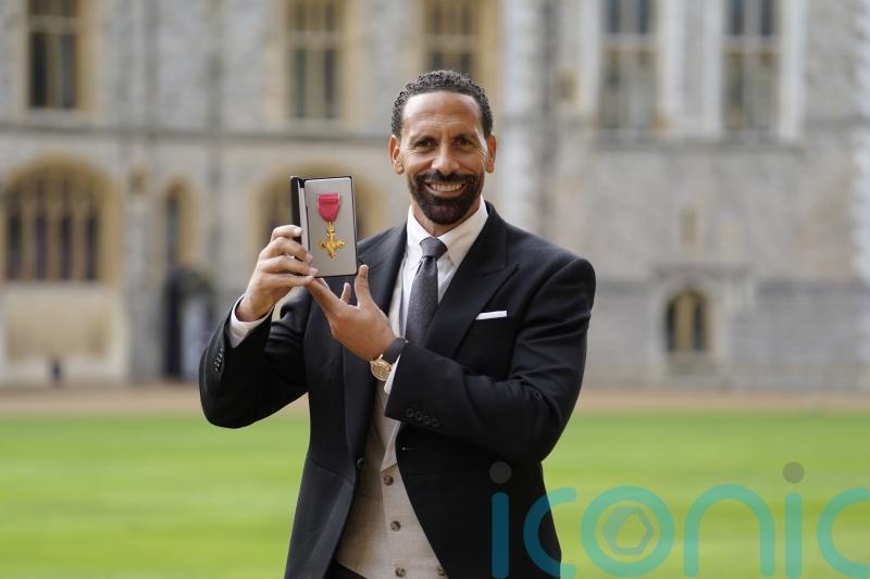 Rio Ferdinand reflects on work to create ‘positive change’ as he collects OBE