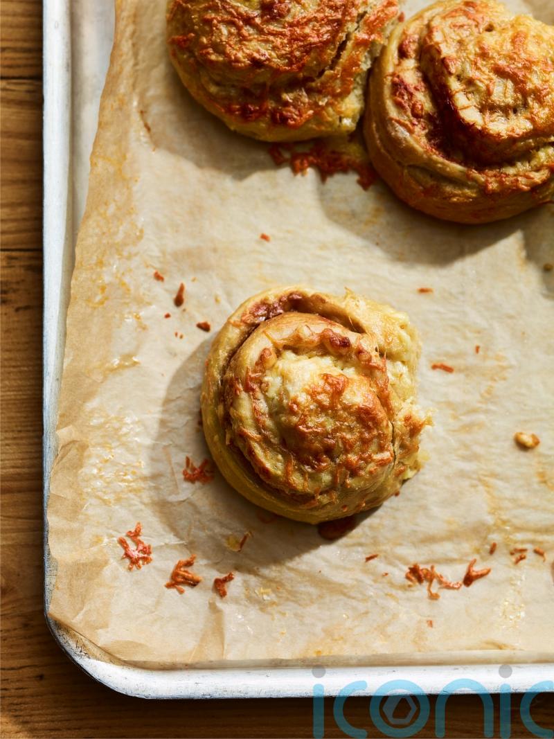 Joe Swash’s cheese and Marmite scrolls