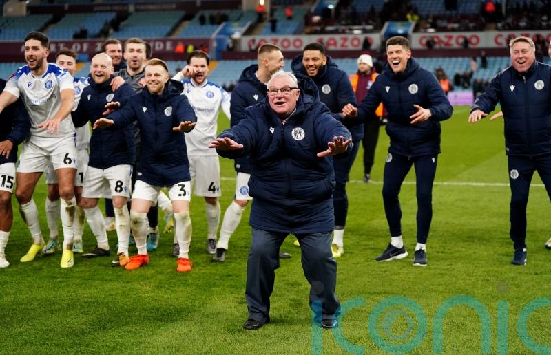 Steve Evans hails ‘magical’ victory as Stevenage dump Aston Villa out of FA Cup