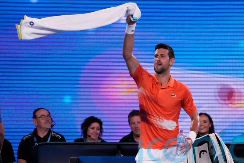 Novak Djokovic receives rapturous welcome in practice against Nick Kyrgios
