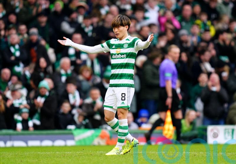 Kyogo Furuhashi makes it 20 goals for the season in Celtic’s rout of Morton