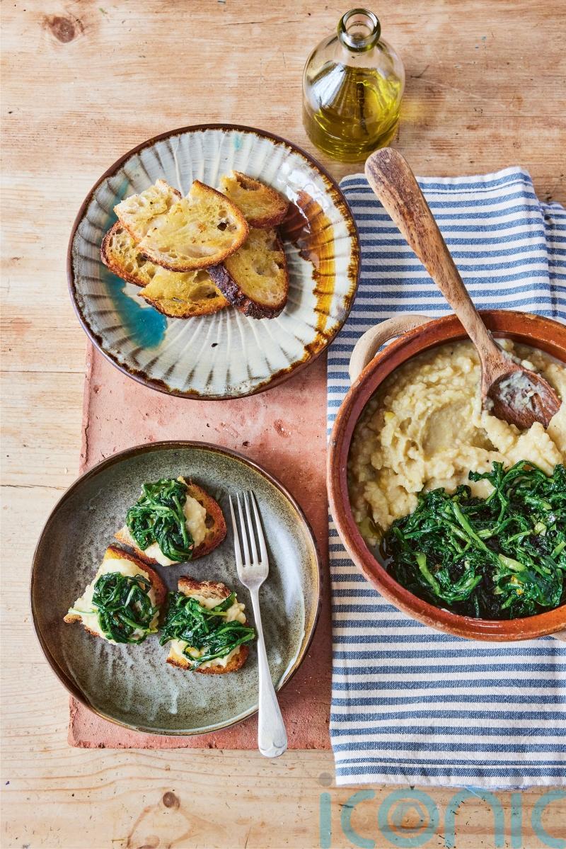 Gennaro Contaldo’s split broad bean mash with greens