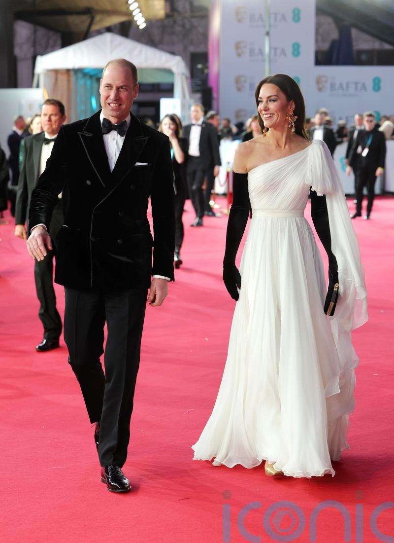 Kate pairs recycled Bafta dress with £17.99 Zara earrings at 2023 awards