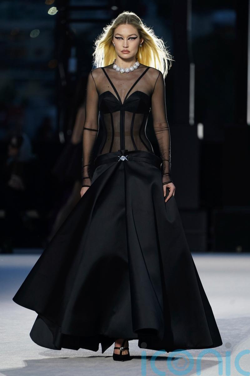 Gigi Hadid and Naomi Campbell walked in Versace’s celebrity-packed LA show