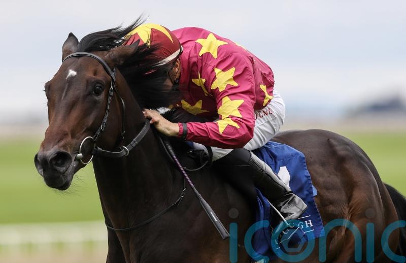 O’Brien pointing to Irish Guineas with Al Riffa