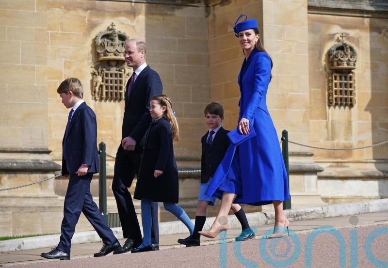 Kate wears classic blue for Easter Sunday service