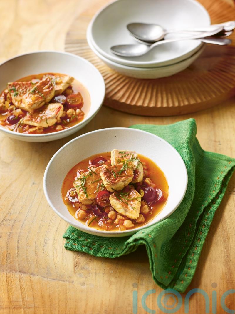Nathan Outlaw’s soused red mullet, grape, chickpea and celery herb salad recipe