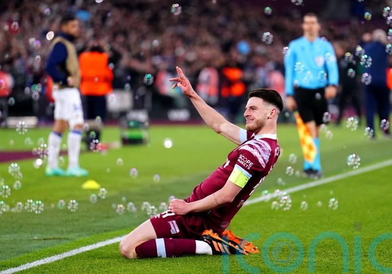 David Moyes hails Declan Rice’s ‘Roy of the Rovers’ goal in West Ham win