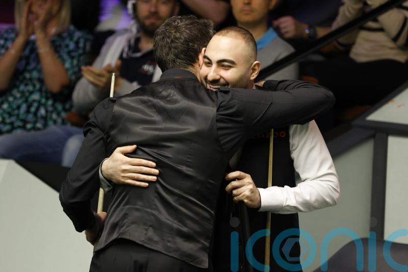 Ronnie O’Sullivan has a hug for Hossein Vafaei after crushing ‘grudge match’ win