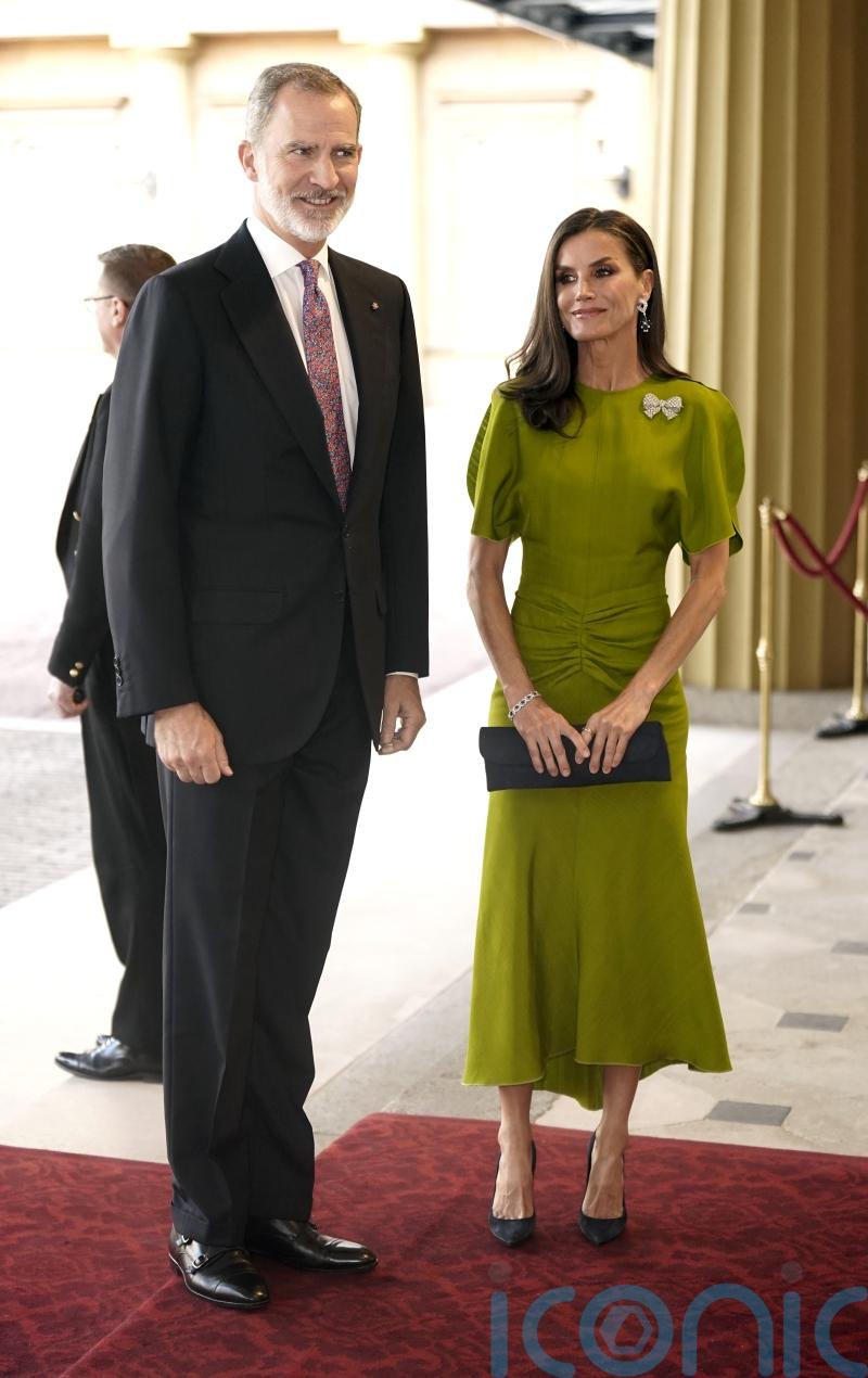 Queen of Spain wears Victoria Beckham dress ahead of the coronation