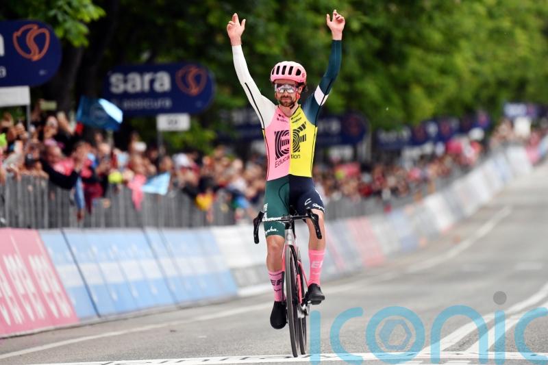 Irishman Ben Healy soloes to stage eight victory at Giro d’Italia