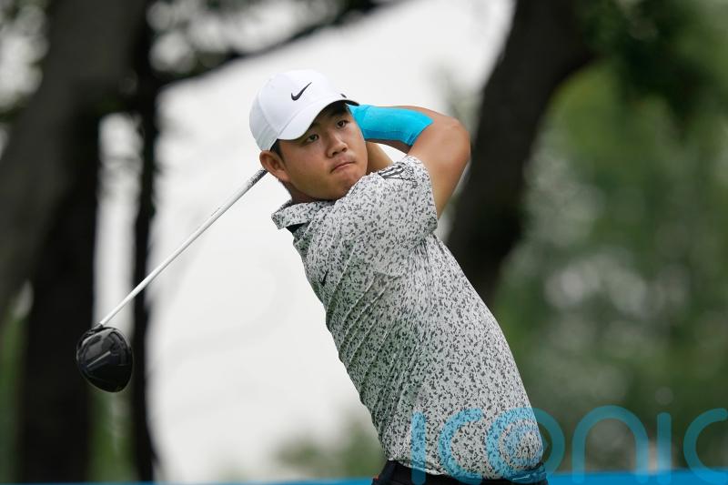 Tom Kim’s embarrassing mud moment goes viral on day one of US PGA Championship
