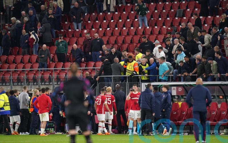 UEFA to investigate after AZ Alkmaar fans clash with West Ham players’ families