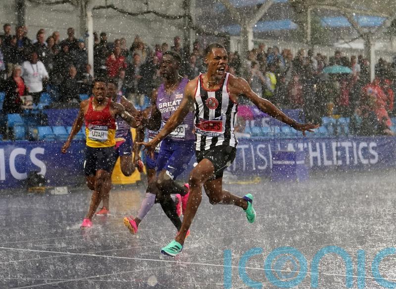 Zharnel Hughes targets world glory after regaining British 100m title