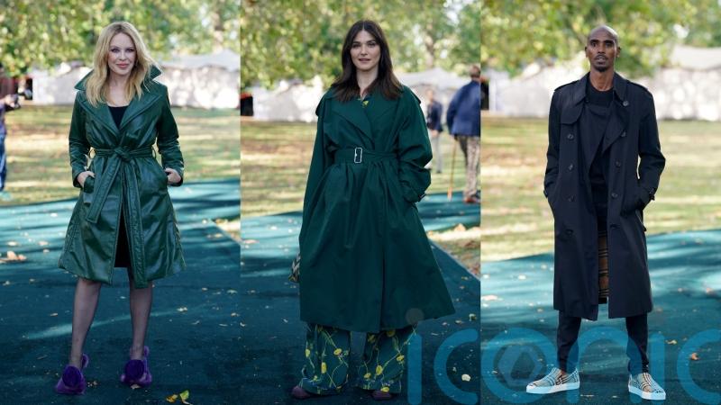 See Kylie Minogue, Rachel Weisz and Jodie Comer don trench coats for Burberry show