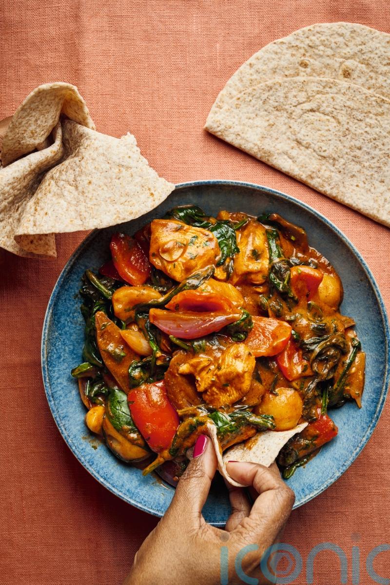 Nadiya Hussain’s saag aloo chicken jalfrezi recipe