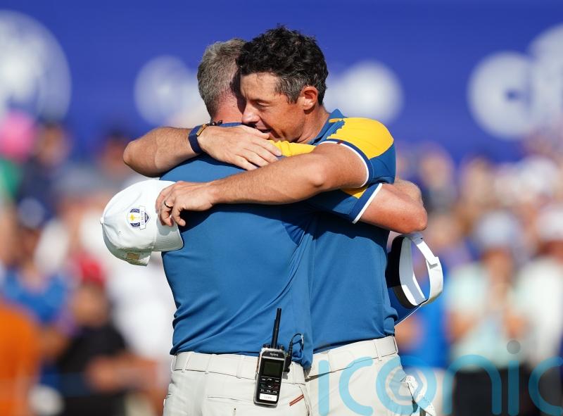 Rory McIlroy emotional after vital Ryder Cup singles win