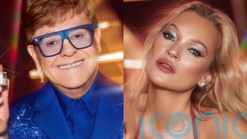 Sir Elton John and Kate Moss mark 50 years of his iconic Christmas song to fight Aids stigma