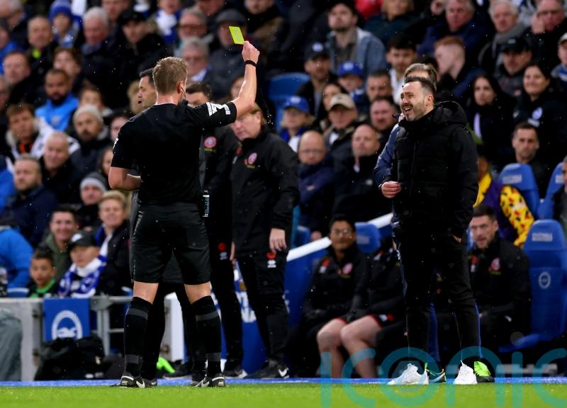 I don’t like English referees – Roberto De Zerbi unhappy after Brighton held