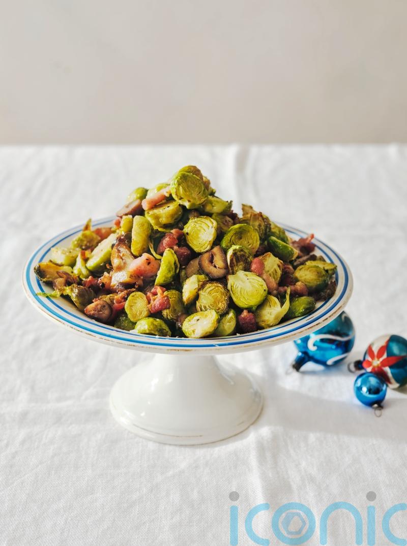 Air fryer chestnut and bacon sprouts recipe