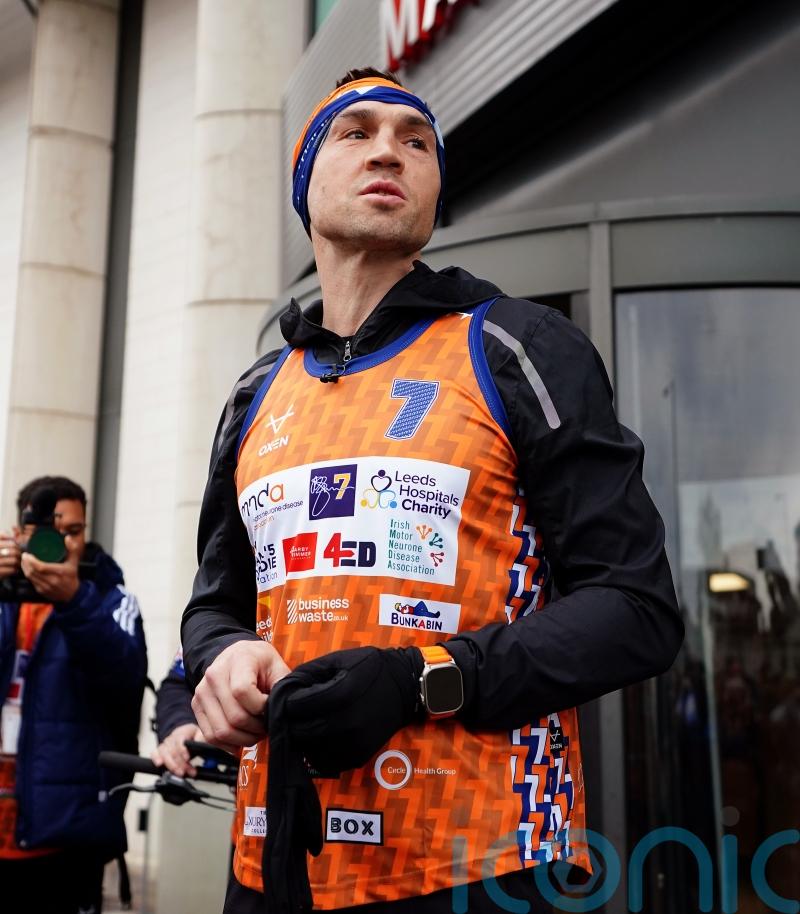 Kevin Sinfield completes MND fundraising ultra-marathon challenge