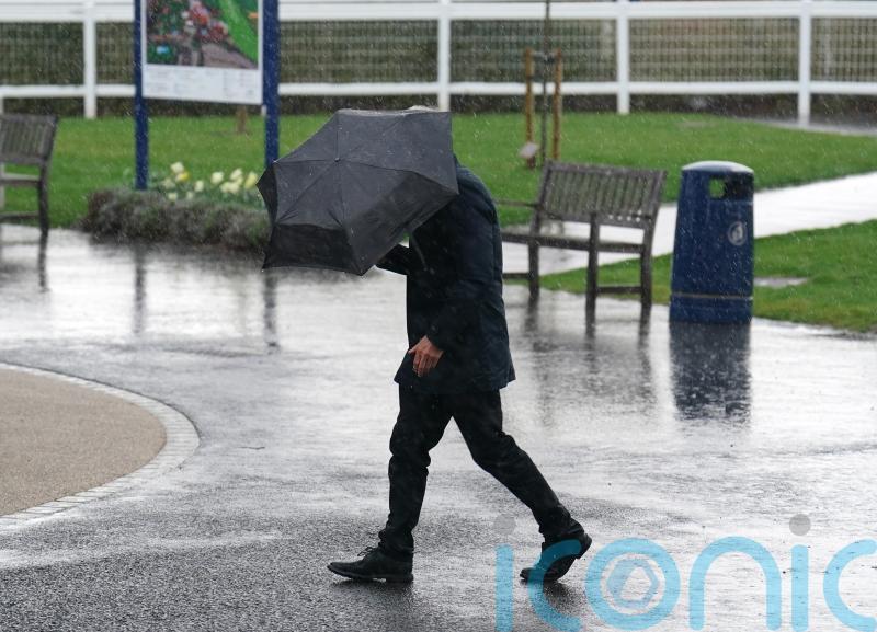 Huntingdon finally succumbs to heavy rain