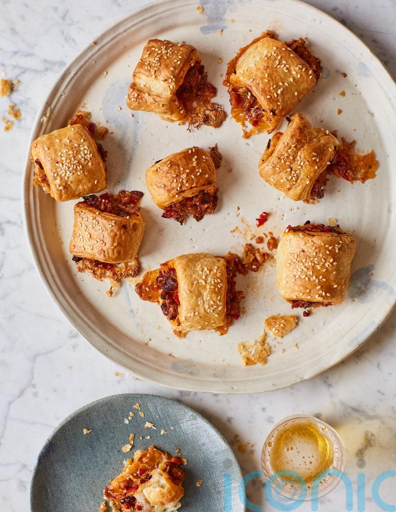 Walnut, rosemary and feta rolls recipe