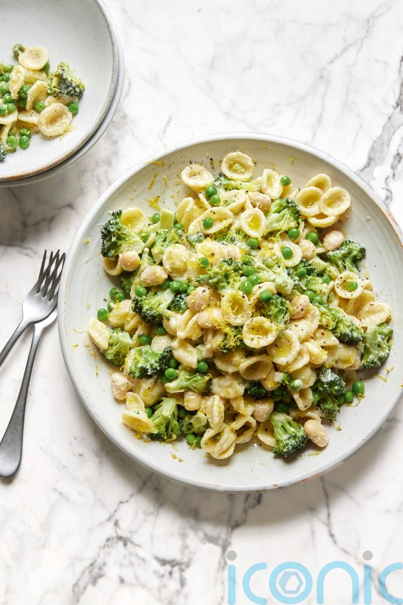 Ella Mills’ lemony pea and broccoli pasta recipe