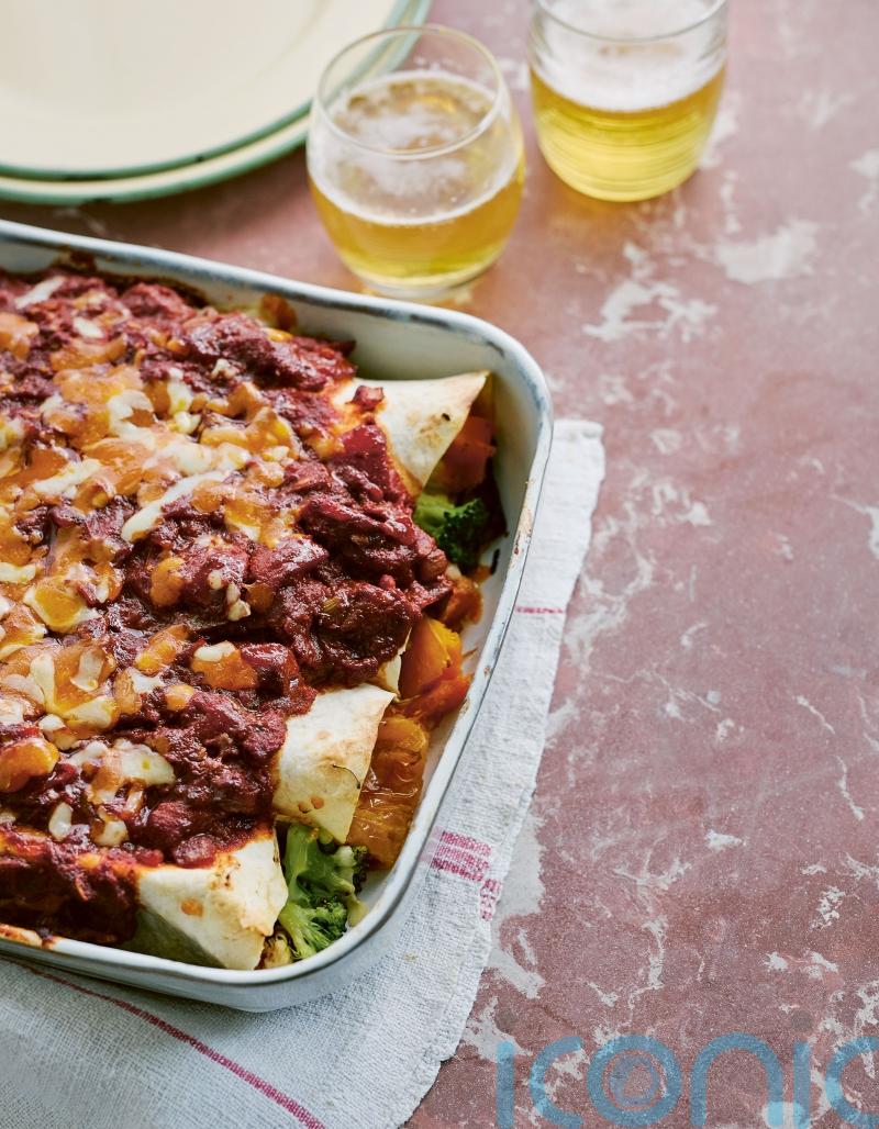 Roast dinner enchiladas recipe