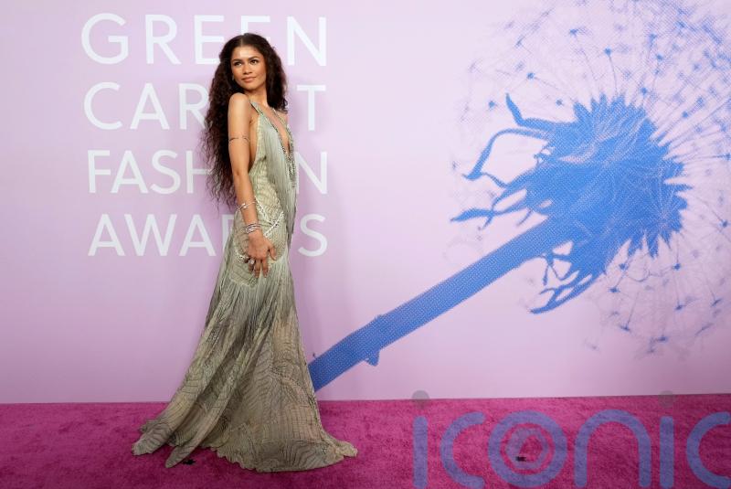 Zendaya stuns in vintage Roberto Cavalli at the Green Carpet Fashion Awards