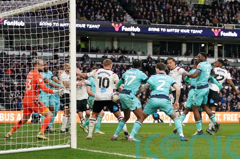 Kane Wilson’s late goal earns Derby crucial victory over promotion rivals Bolton