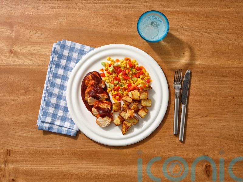 Bluey-inspired BBQ chicken with crispy potatoes recipe