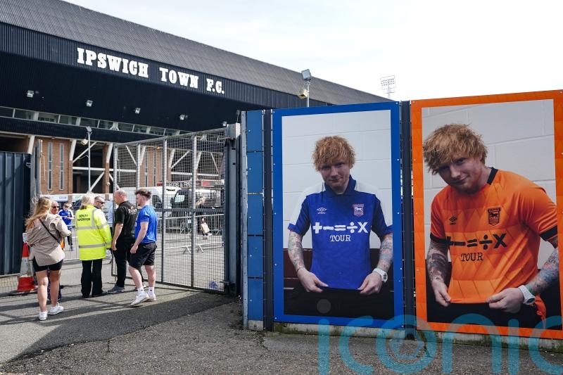 Ed Sheeran ready to celebrate promotion with Ipswich’s players