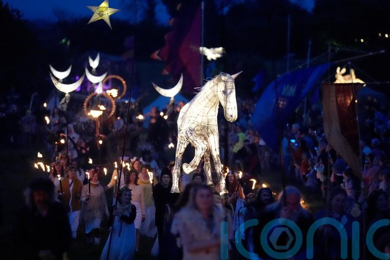 Thousands celebrate return of summer at Bealtaine Fire Festival