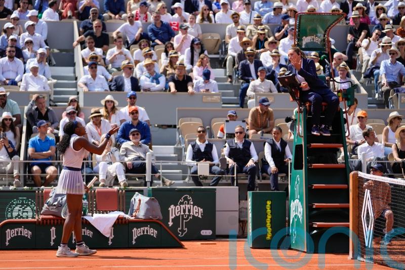 French Open day 12: Coco Gauff fumes at umpire as Iga Swiatek reaches semi-final