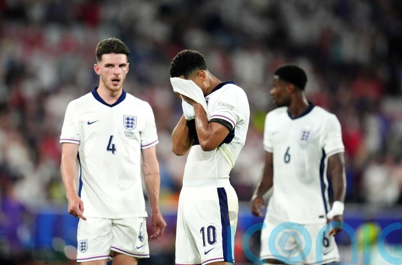 Gary Neville says England&rsquo;s first half show in Cologne was &lsquo;a struggle to watch&rsquo;